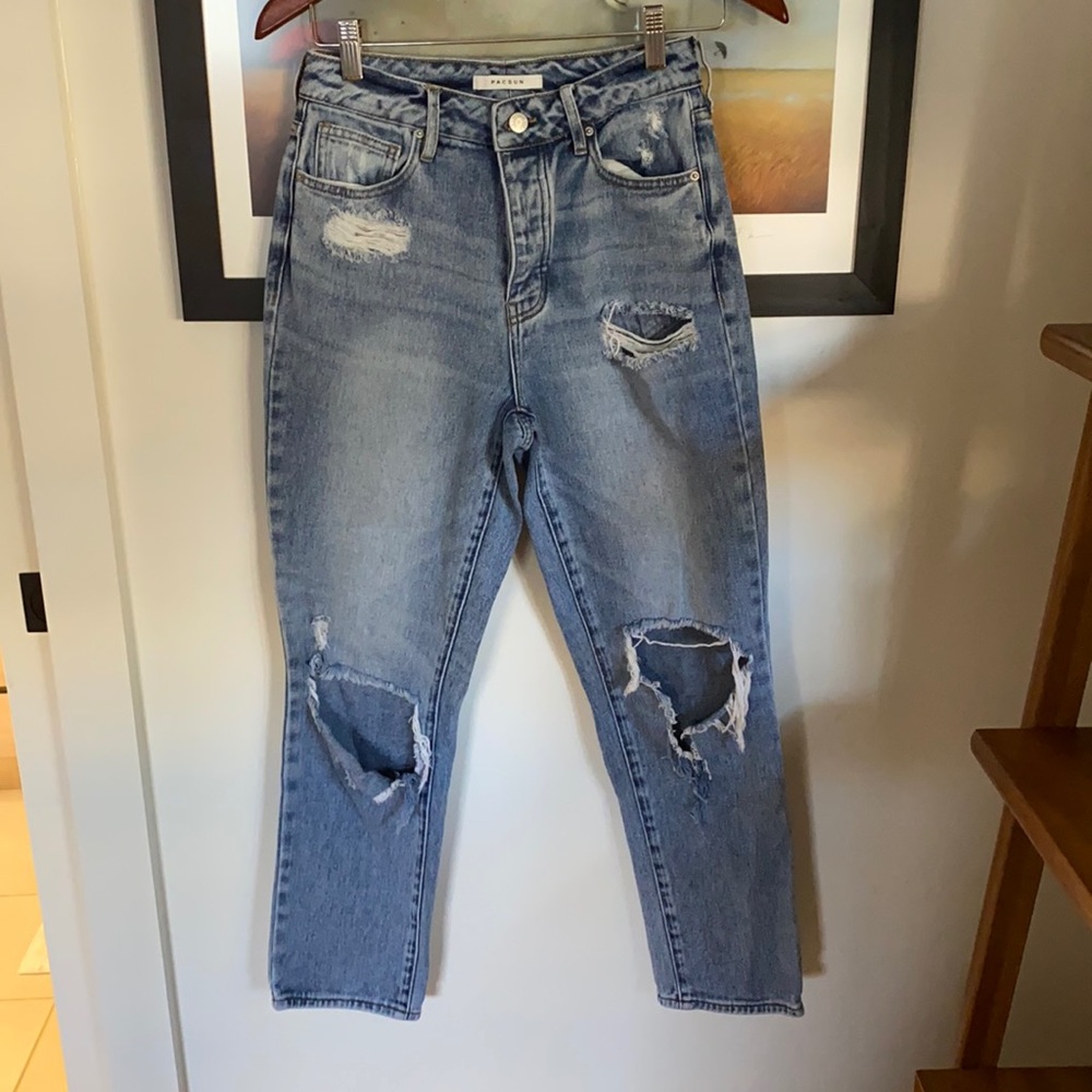 Pacsun distressed mom jean
